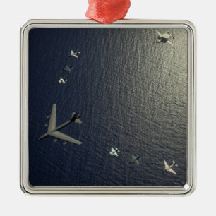 Ornamento De Metal Um avião da força aérea de E.U.B-52 Stratofortr