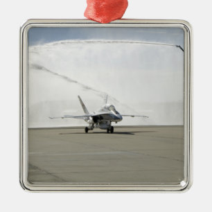 Ornamento De Metal Um avião F-18