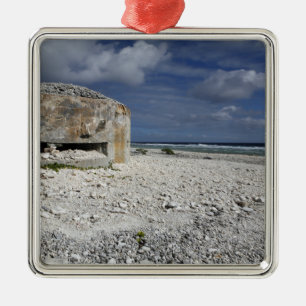 Ornamento De Metal Um bunker desmoronante