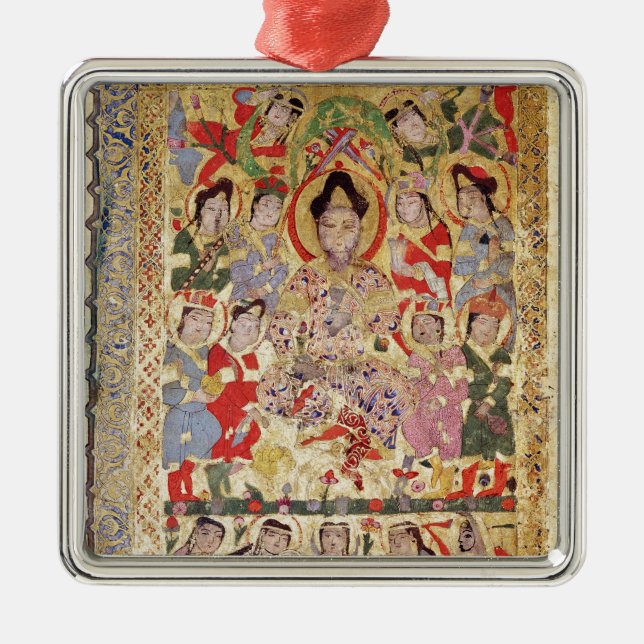 Ornamento De Metal Um cantor, músicos e cantores do poeta (Frente)