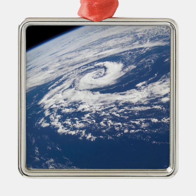 Ornamento De Metal Um ciclone subtropical (Frente)
