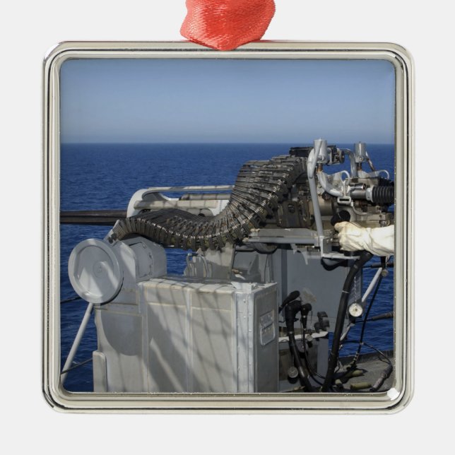 Ornamento De Metal Um companheiro de Marinho dos EUA (Frente)