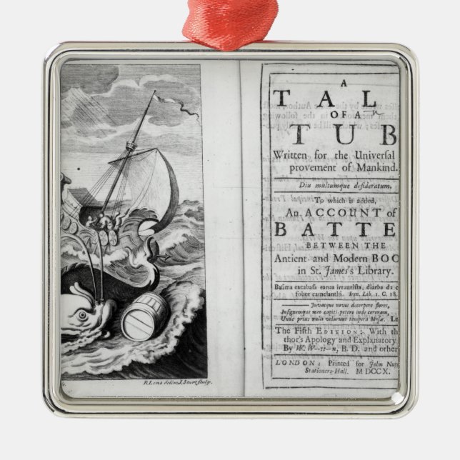 Ornamento De Metal 'Um conto de um Tub (Frente)