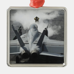 Ornamento De Metal Um diretor da plataforma de vôo sinaliza um