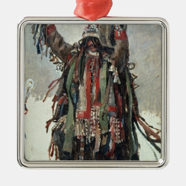 Ornamento De Metal Um esboço do Shaman para Yermak (Frente)