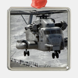 Ornamento De Metal Um helicóptero CH-53E Super Stallion