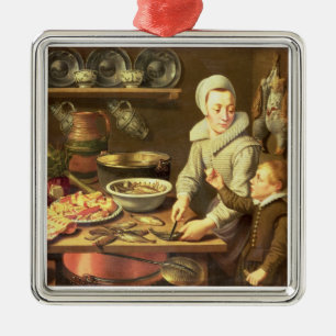 Ornamento De Metal Um interior da cozinha