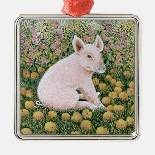 Ornamento De Metal Um mais Apple (Frente)