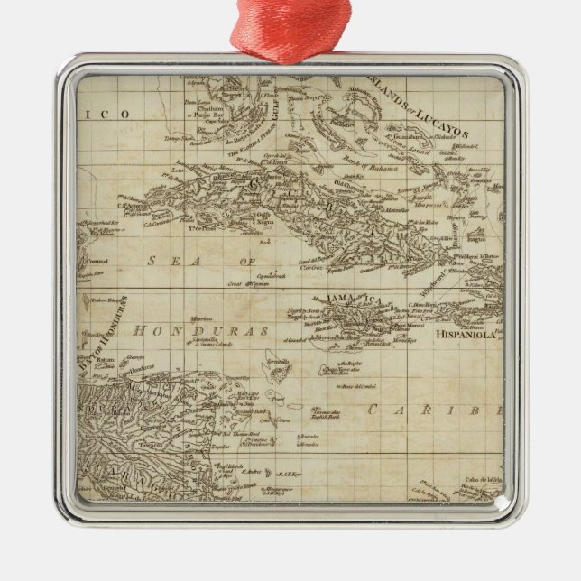 Ornamento De Metal Um mapa de índice (Frente)