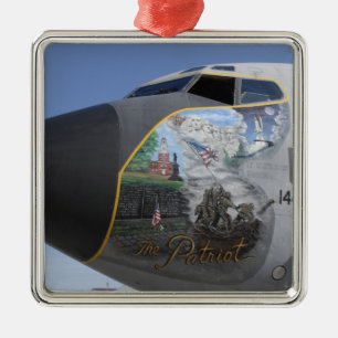 Ornamento De Metal Um nariz patriótico de KC-135