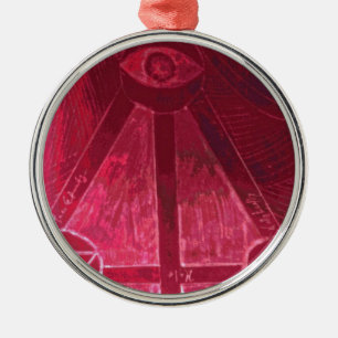 Ornamento De Metal um olho que olha o