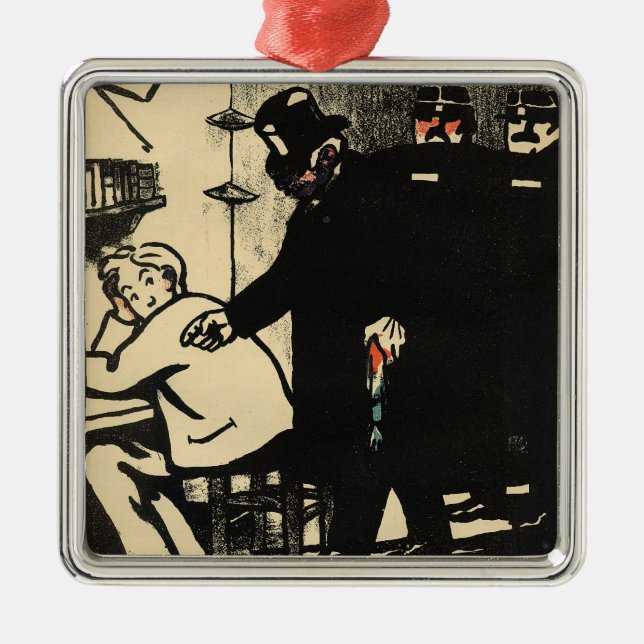 Ornamento De Metal Um prisioneiro é exilado dos crimes e (Frente)