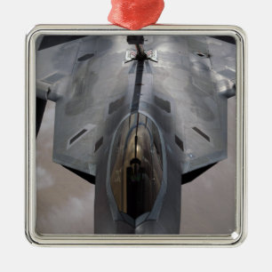 Ornamento De Metal Um raptor da força aérea de E.U.F-22 é