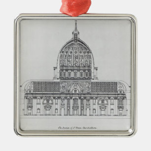 Ornamento De Metal Um secção transversal de St Peter, Roma
