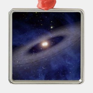 Ornamento De Metal Um sistema solar distante