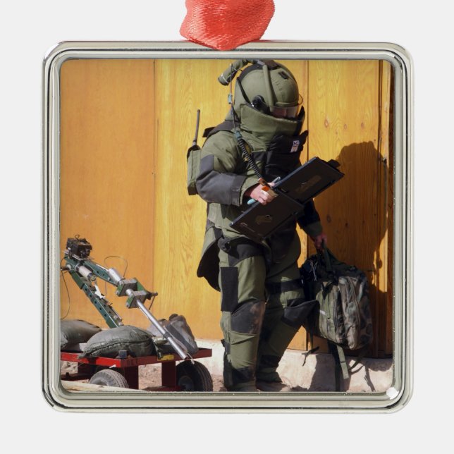 Ornamento De Metal Um técnico (Frente)