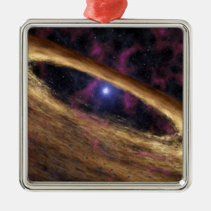 Ornamento De Metal Um tipo de estrela inoperante chamou um pulsar