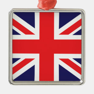 Ornamento De Metal Uma bandeira de Union Jack
