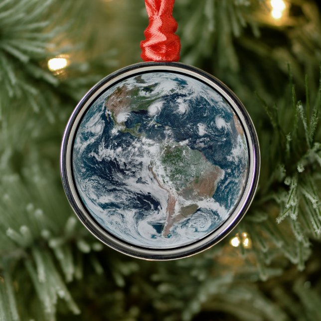 Ornamento De Metal Uma Cadeia De Ciclones Tropicais (Árvore)