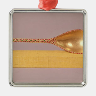 Ornamento De Metal Uma colher cerimonial