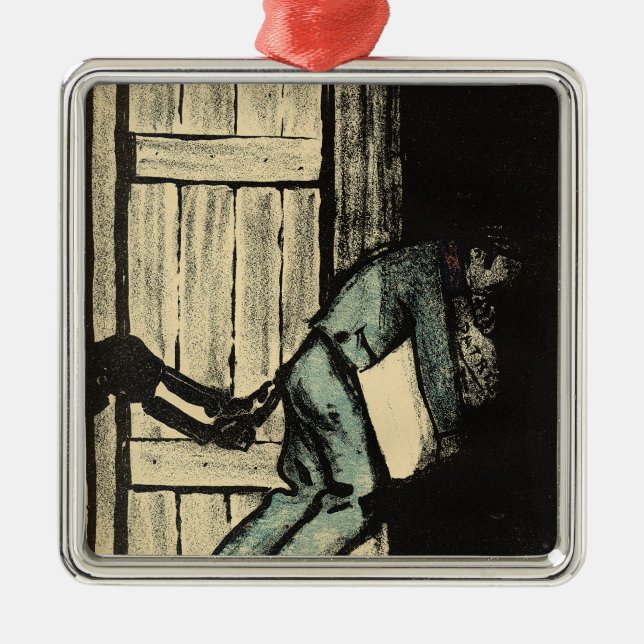 Ornamento De Metal Uma colocação travada homem acima dos posters (Frente)