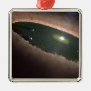 Ornamento De Metal Uma diferença em um protoplanetary, ou na