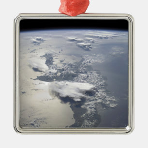 Ornamento De Metal Uma visão panorâmica da ilha de Hispaniola