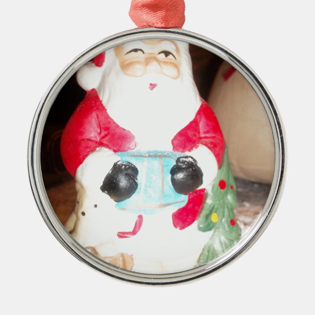 Ornamento De Metal único, elegante, chic, moderno, na moda, (Frente)