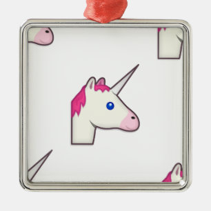Ornamento De Metal unicorn emoji