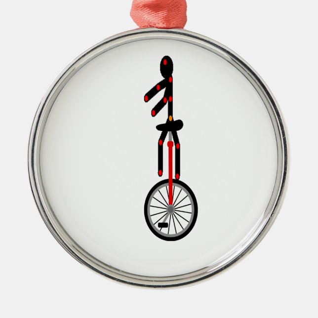 Ornamento De Metal Unicycle fantástico no circo (Frente)
