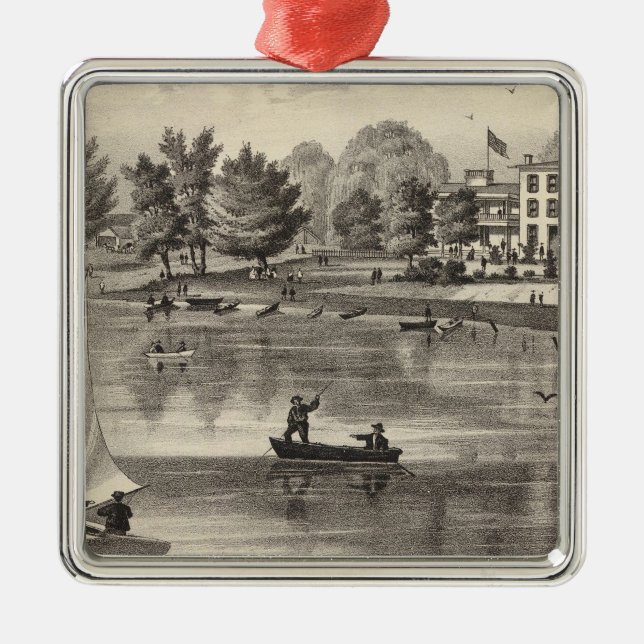 Ornamento De Metal Union House, Squan, NJ (Frente)