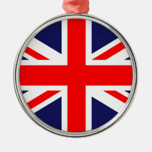 Ornamento De Metal Union Jack clássico