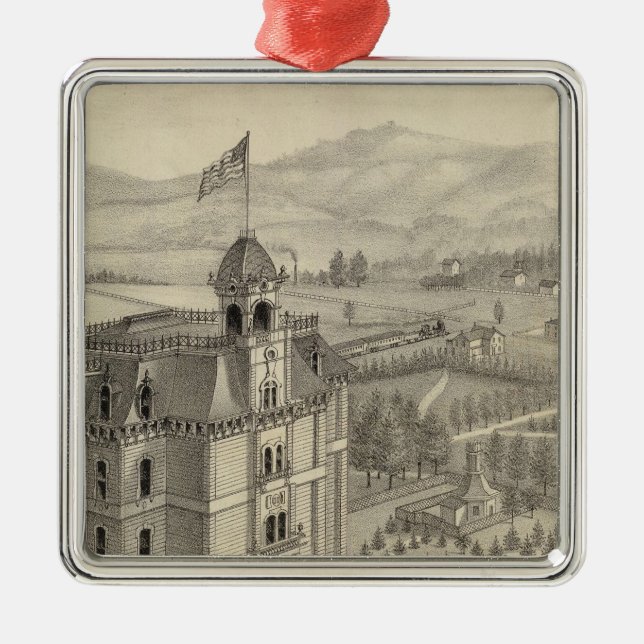 Ornamento De Metal Universidade do Pacífico (Frente)