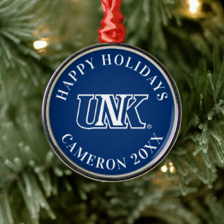 Ornamento De Metal UNK | Universidade de Nebraska em Kearney