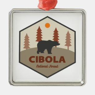 Ornamento De Metal Urso da Floresta Nacional Cibola