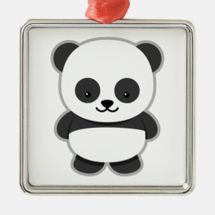 Ornamento De Metal Urso de panda bonito