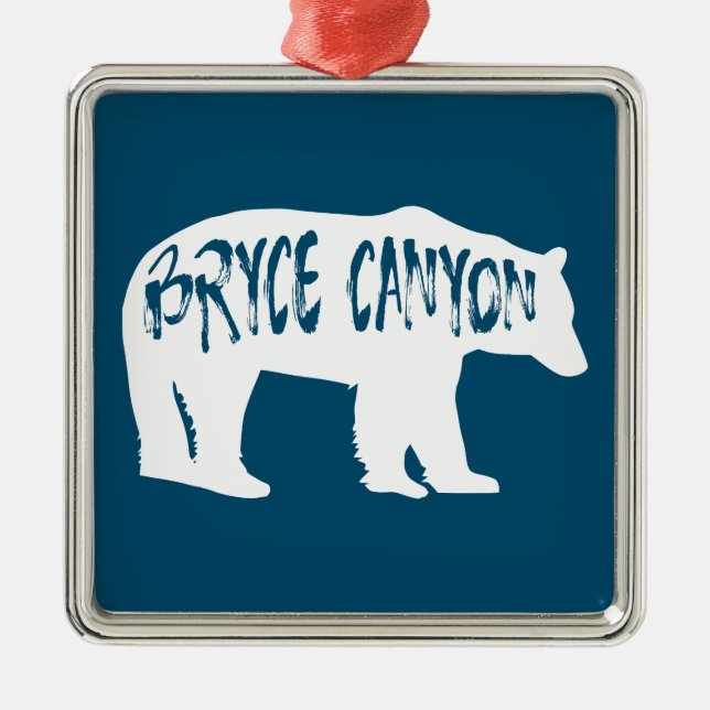 Ornamento De Metal Urso Nacional do Parque Bryce Canyon (Frente)