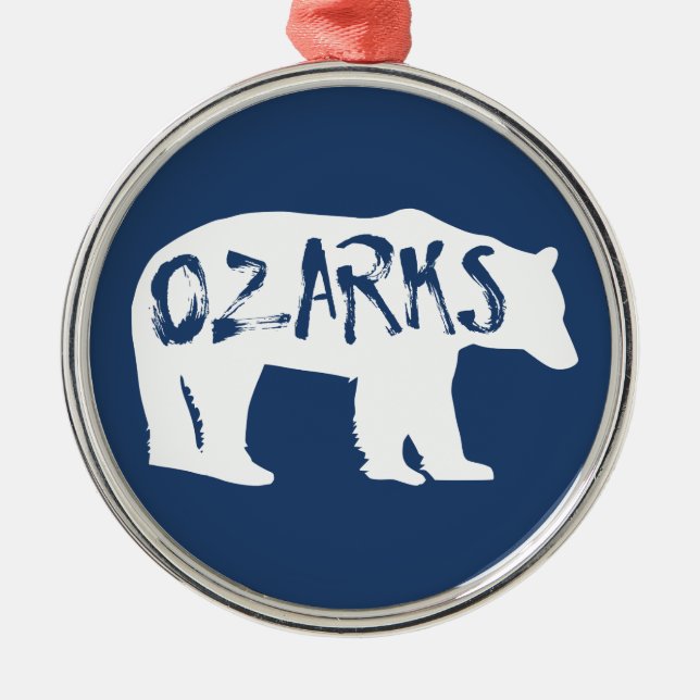 Ornamento De Metal Urso Ozarks (Frente)