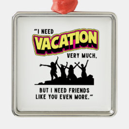 ORNAMENTO DE METAL VACAÇÃO