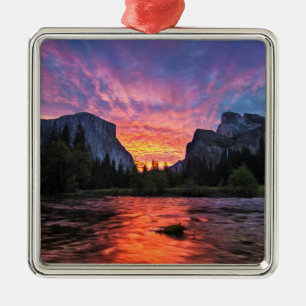 Ornamento De Metal Vale vibrante do céu   Yosemite