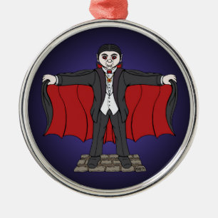 Ornamento De Metal Vampiro/Drácula