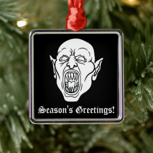 Ornamento De Metal Vampiro Gótico Horror Drácula