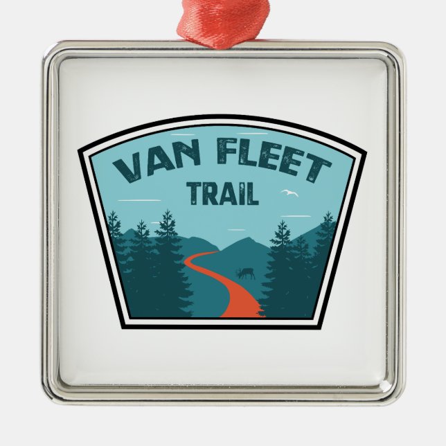 Ornamento De Metal Van Fleet Trail Florida (Frente)