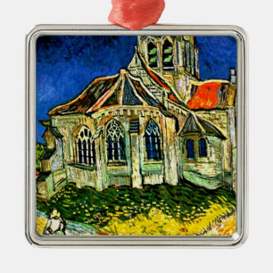 Ornamento De Metal Van Gogh - A Igreja em Auvers,