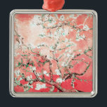 Ornamento De Metal Van Gogh Almond Blossoms Peach<br><div class="desc">Artista: Vincent Van Gogh Título: Almond Blossoms alterou a cor por 2doce4wordsDesigns</div>