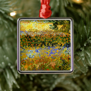 Ornamento De Metal Van Gogh - Jardim Florido