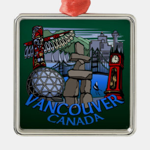 Ornamento De Metal Vancouver Canada Ornament Souvenir Decoration