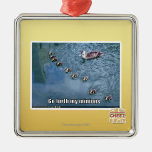 Ornamento De Metal Vão adiante meus sequazes