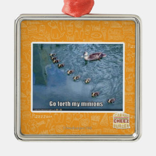 Ornamento De Metal Vão adiante meus sequazes