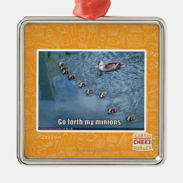 Ornamento De Metal Vão adiante meus sequazes (Frente)